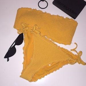 yellow hollister bikini